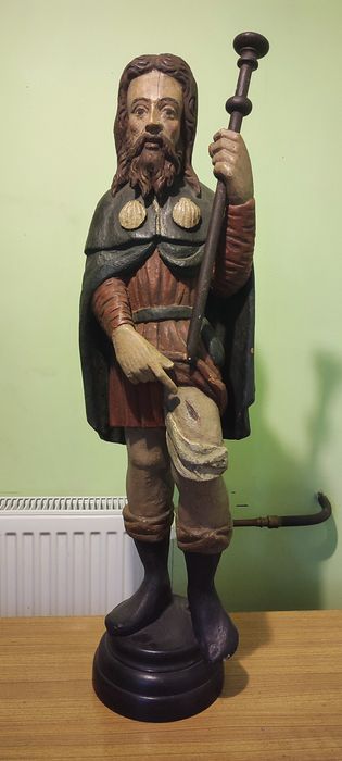 Figura drewniana 17/18 wiek 84cm