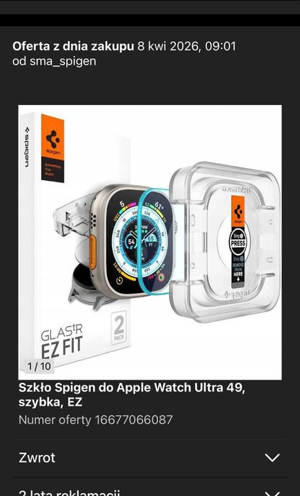 Apple Watch Ultra 3 49mm GPS Cellular tytan naturalny gwarancja - CENA OSTATECZNA