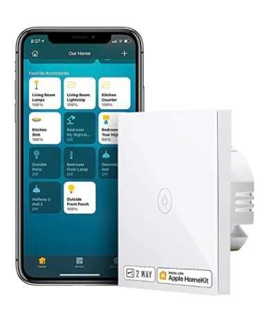 Interruptor de Parede Táctil WiFi
2,4GHz Necessário um Cable Neutral