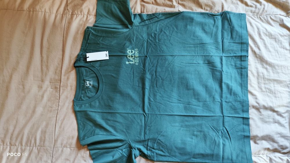 Lee zielony morski t-shirt rozm XL jak XL/XXL