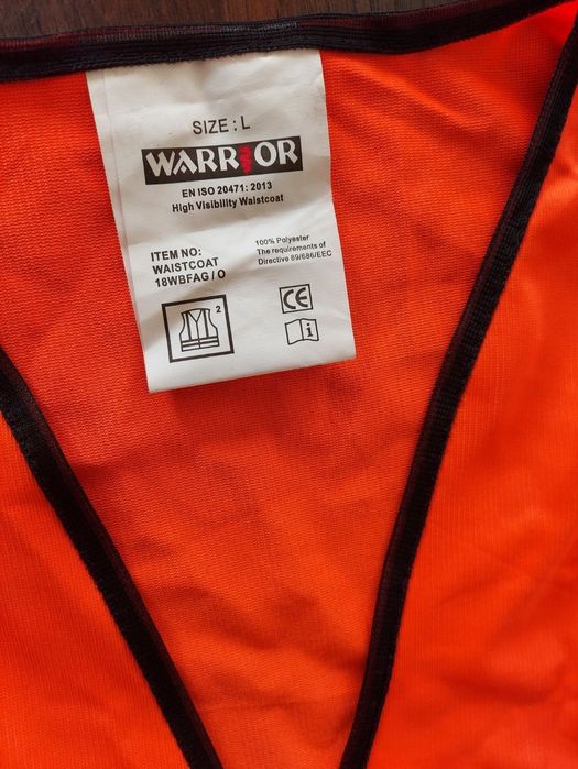 Kamizelka ostrzegawcza pomarańczowa drogowa na rower skuter