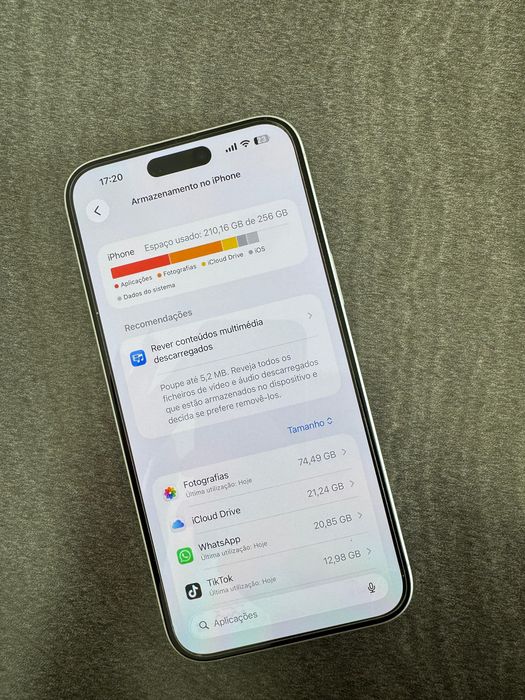 iPhone 16 Plus 256GB Branco | 91% Bateria | Como Novo