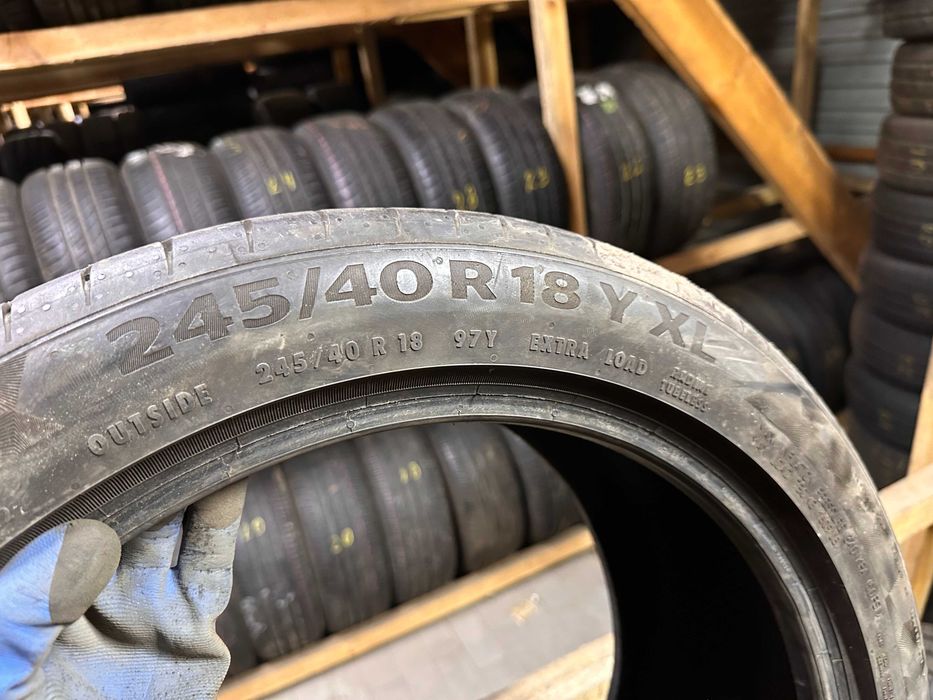 Шини літо 245/40R18 Continental PremiumContact6  2шт 6.5+мм 21/22 рік