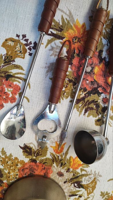 Набор бармена чайной церемонии,винтаж седло конный спорт,жокей,лошади