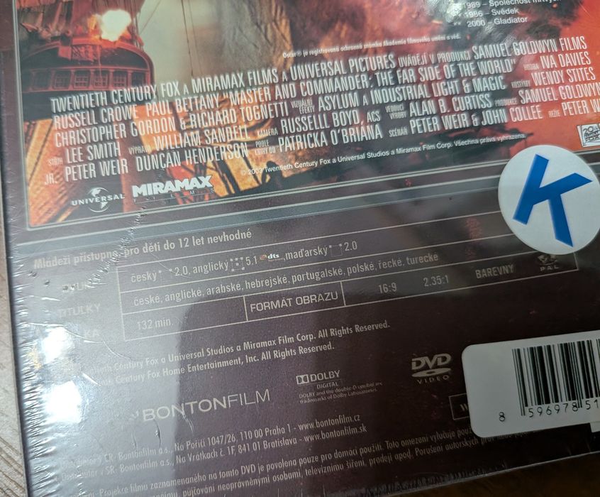 Pan i władca Na krańcu świata DVD 2003 napisy PL