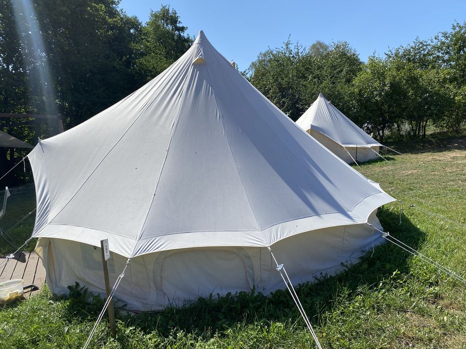 Podkład, izolacja pod namiot, basen glamping