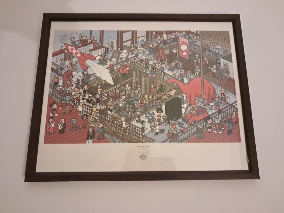 Quadro cartoon tintin
