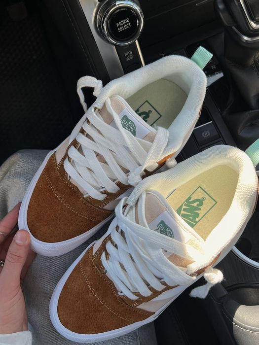 ФАВОРИТ! Vans Knu Skool Beige 36 37 38 39 40 ванс кну скул бежеві