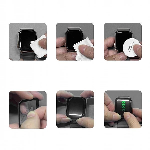 Szkło Hybrydowe Tech-Protect Glass Flex+ 2-Pack Apple Watch 4 / 5 / 6