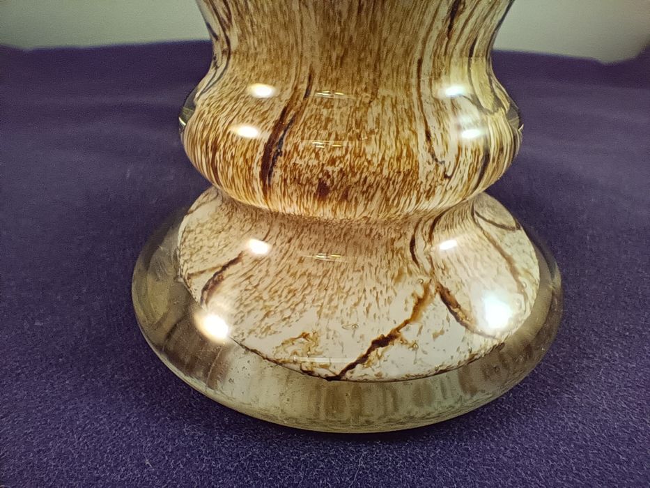 Wazon marmurek szkło Krosno Józefina