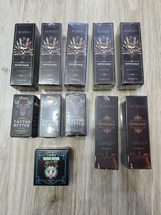 Krem Balsam Masło do pielęgnacji ochrony tatuażu ZESTAW ŁÓDŹ  TANIO !!