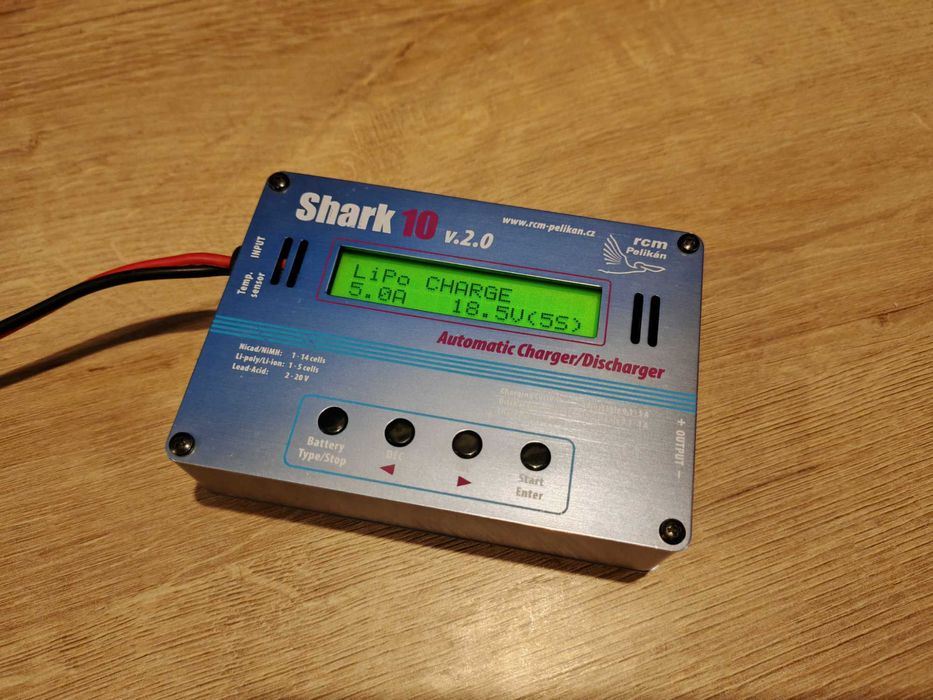 Pelikan Shark 10 v.2.0 - ładowarka, prostownik Pb/Li-Po/NiMh/Cd 100w
