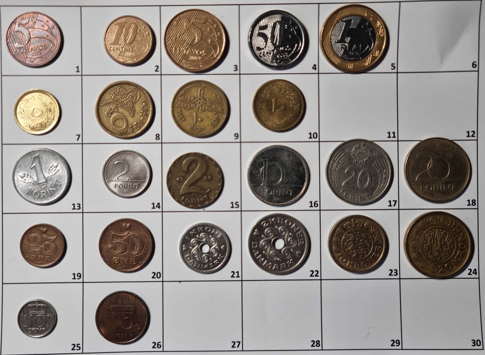 Монеты разные на обмен