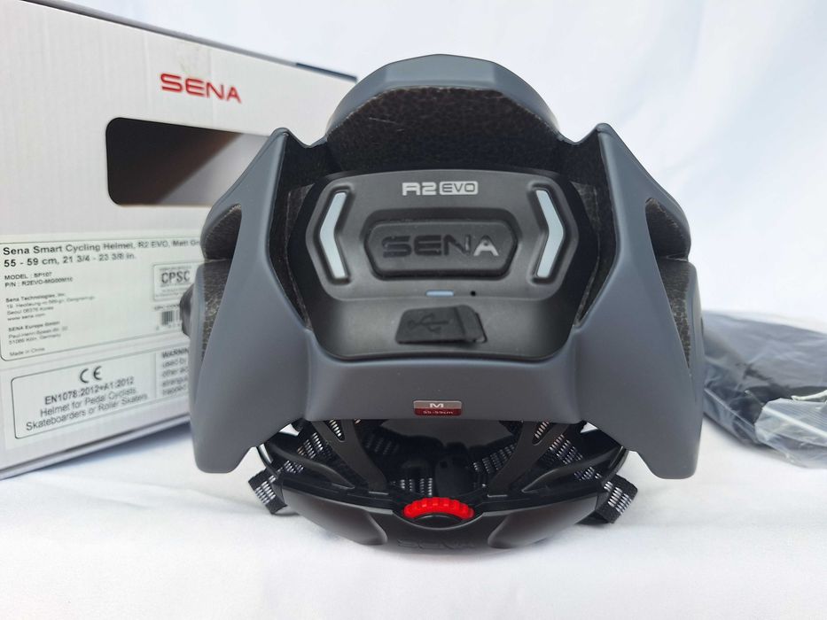 Kask rowerowy Sena Smart Cycling Helmet R2 Evo Matt Gray M 55-59cm