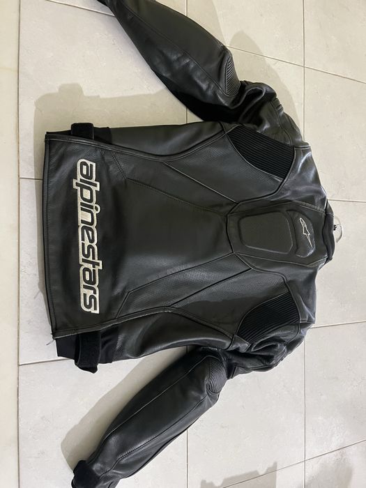 Casaco motard em pele Alpinestars