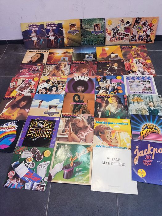 Discos de vinil Grandes 35 peças.
