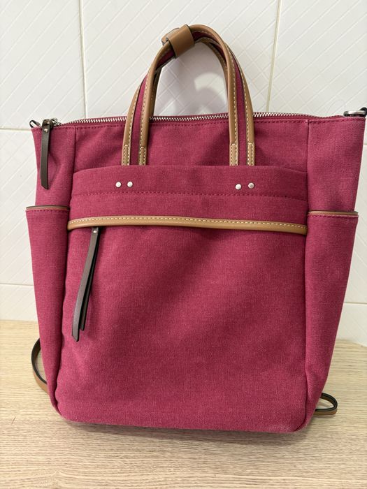 Bolsa/Mochila vermelha para senhora