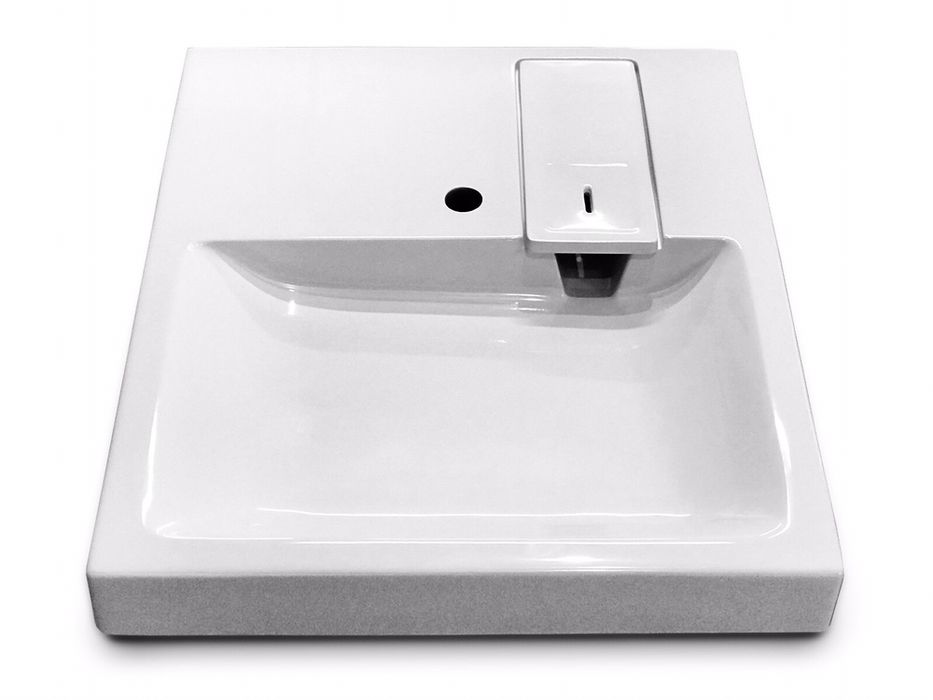 Раковина (умивальник) над пральною машиноб 60x70 +Кронштейни