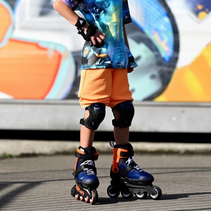 Ролики Rollerblade Microblade (blue-orange)