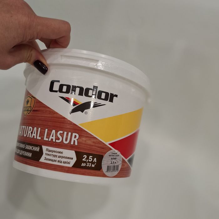 Condor natural lasur фарба для дерева, краска для дерева