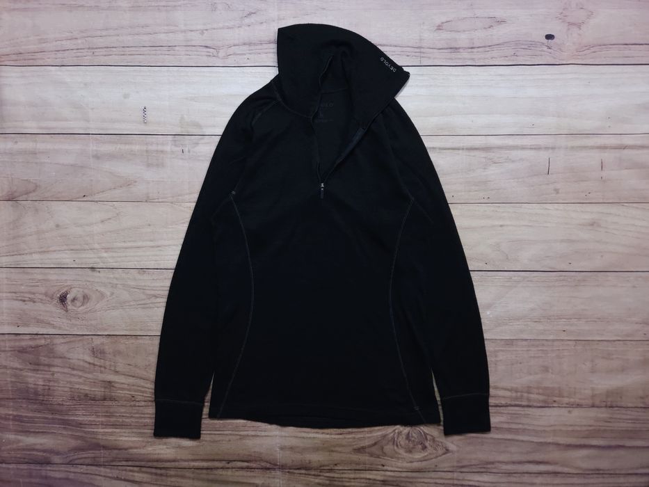 DEVOLD Bluzka Termoaktywna Zip Neck Czarna Damska Wełna Merino r. M