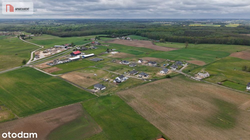 Działka budowlana 2437 m² – Stradomno