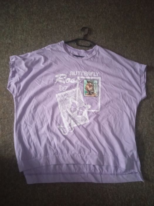 Nowy t-shirt Lila 140-150 biust