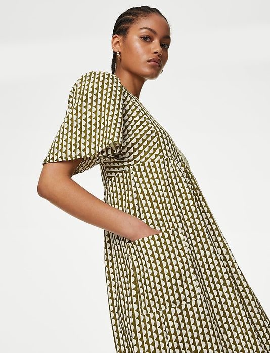 Льняное платье большого размера M&S р. 22