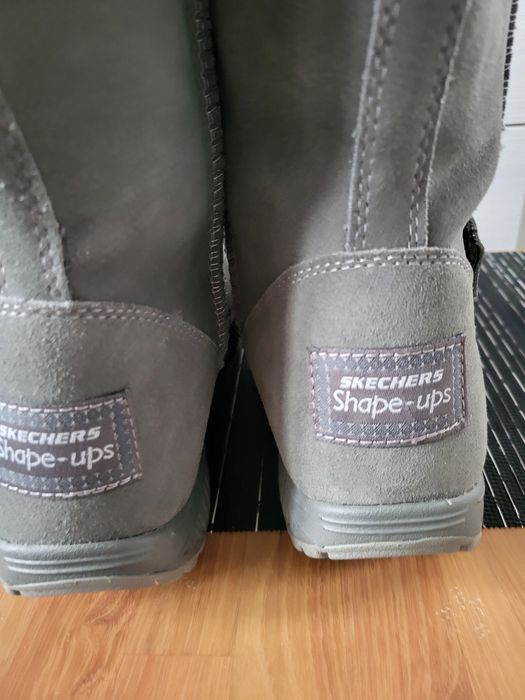 Noww skórzane śniegowce damskie Skechers Shape-ups r.38