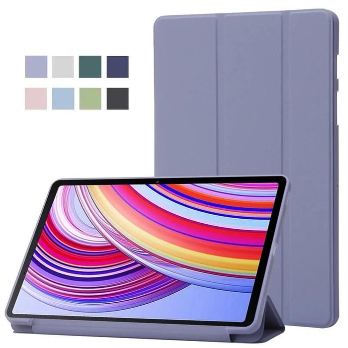 Etui na tablet Redmi Pad Pro Etui Xiaomi Redmi Pad Pro 12.1 Poco Pad 12.1" Trifold Miękki tylny uchwyt Tablet Odporny na wstrząsy pokrowiec NOWY