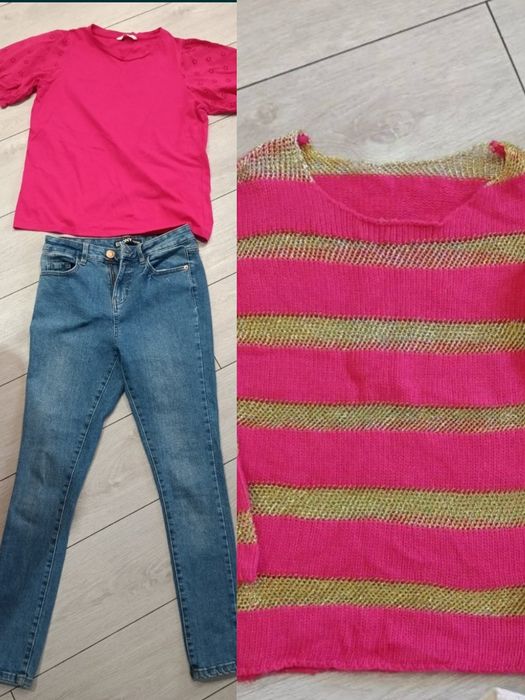 Джинси скіні, кофта та футболка George жіночі 36