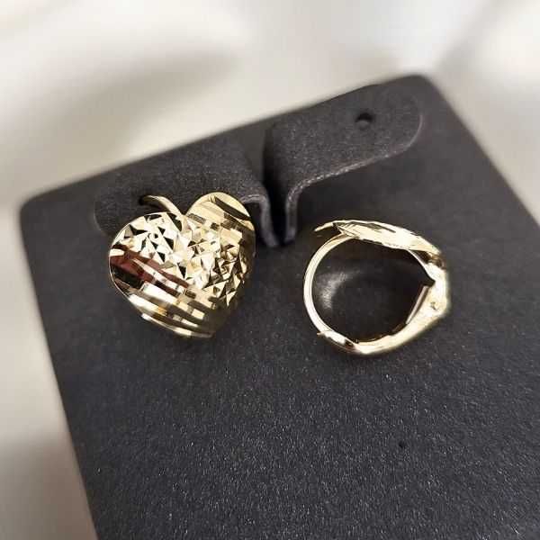 Złote kolczyki próby 585 14K