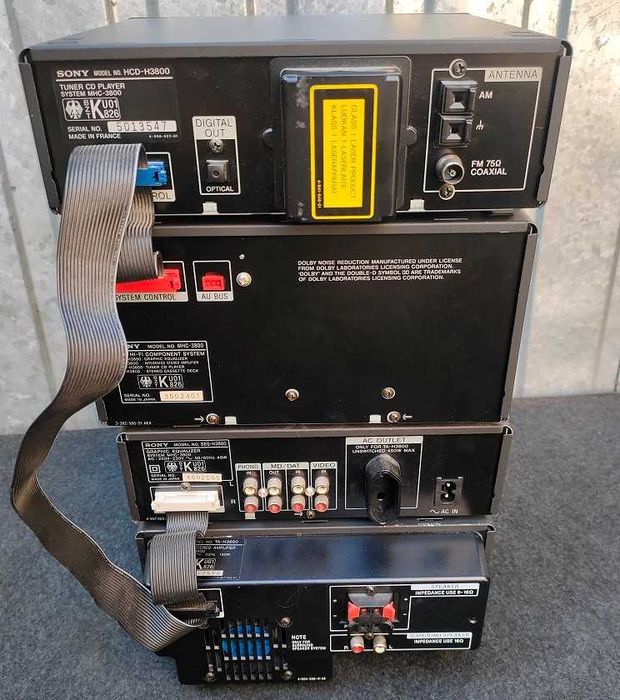Mini wieża SONY MHC-3800 z kolumnami + pilot stan BDB