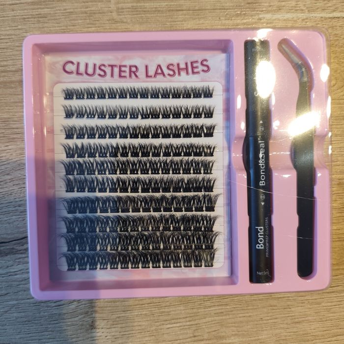 Nowe rzęsy bondingowe kępki zestaw