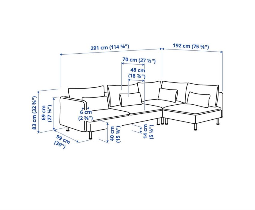 kanapa ikea soderhamn
