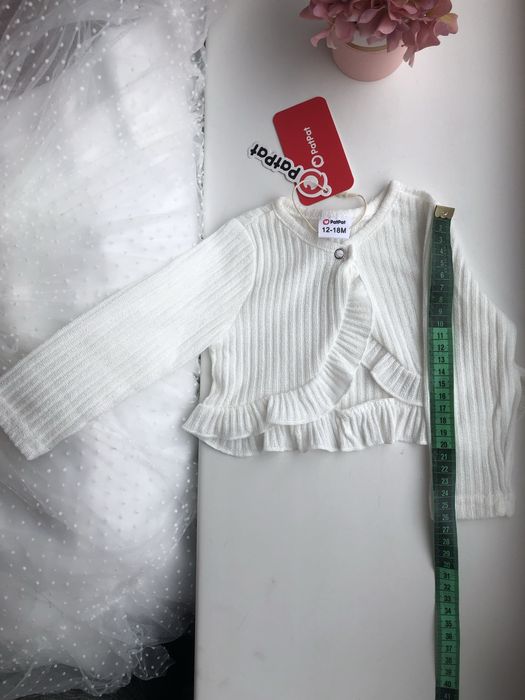 Болеро светр дитячий білий шубка дитяча накидка на плаття светр