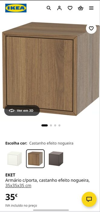 Armários e cubos com porta
