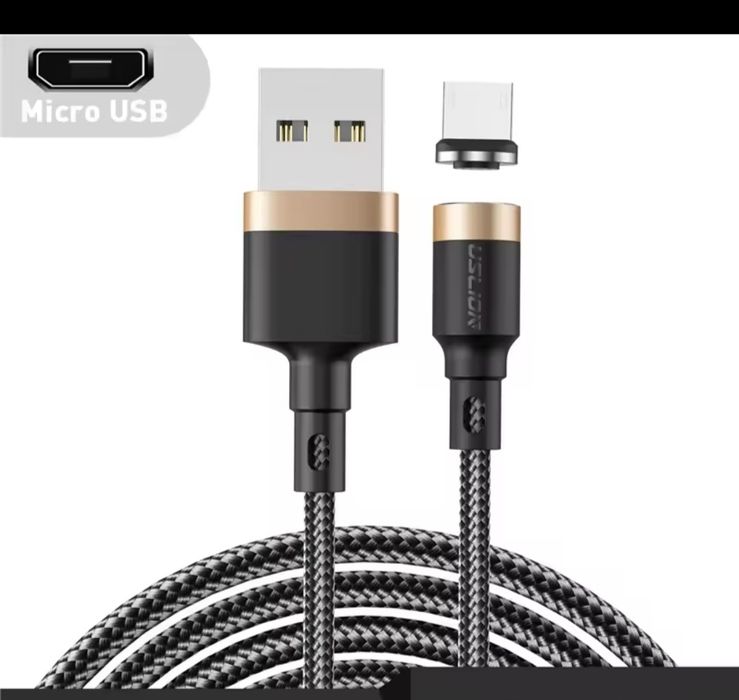 Магнитный кабель 5A USLION.micro-usb