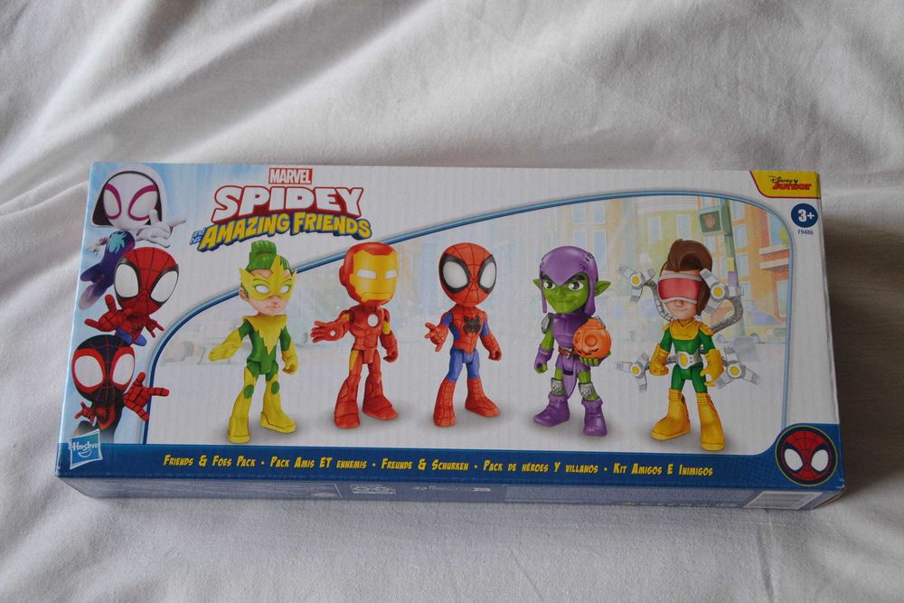 Spiderman Spidey Amazing Friends Marvel Iron Man Goblin figurka Hasbro