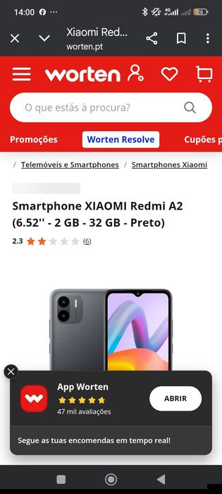 Redmi A2 com tudo, pronto a usar -Bragança