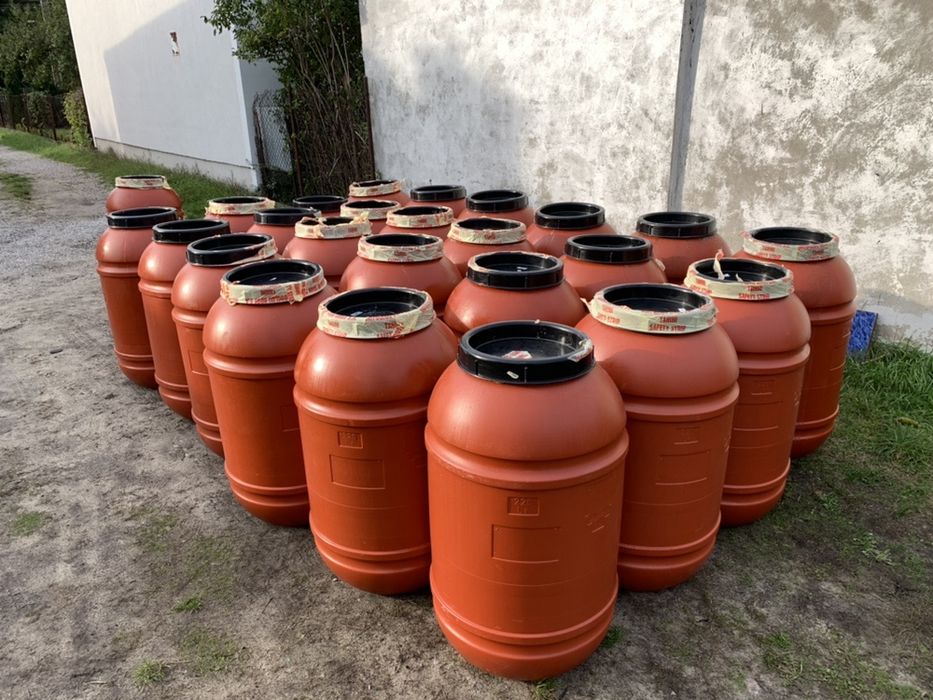 Beczki 220L spożywcze, gratis dostawa, 200, 250L