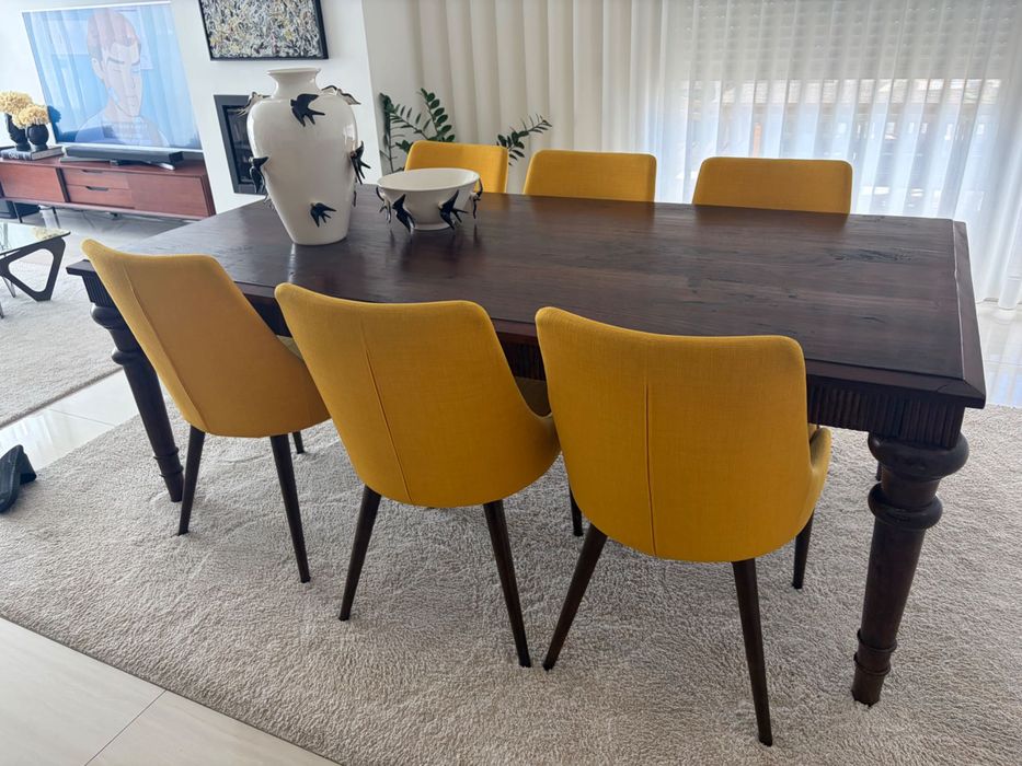 6 Cadeiras de jantar ÁREA Store – Mostarda | Excelente estado