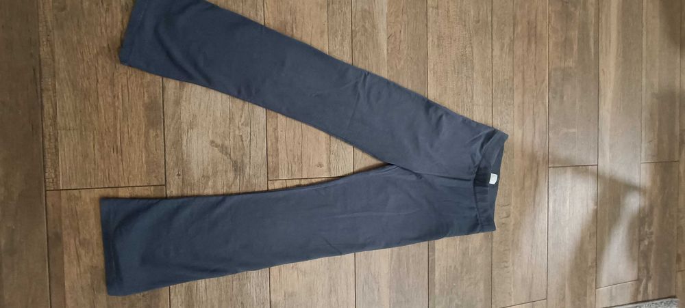 Spodnie dla dziewczynki dzwony 152 smyk grafitowe