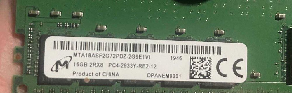 Cерверна оперативна пам'ять 16гб Micron MTA18ASF2G72PDZ-2G9E1VI