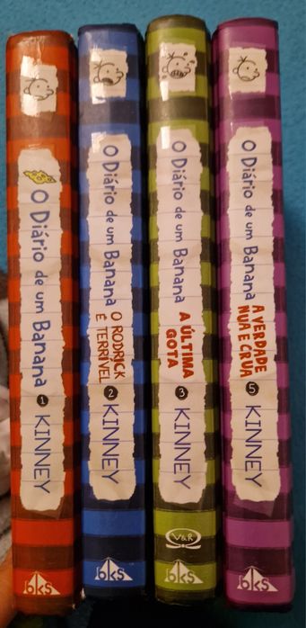 Diário de um Banana volumes 1,2,3 e 5