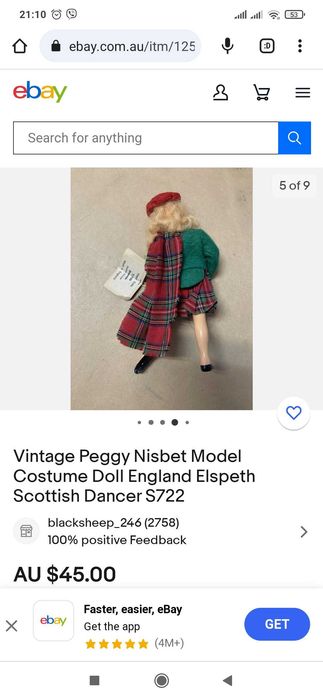 Продам куколку Peggy Nisbet model