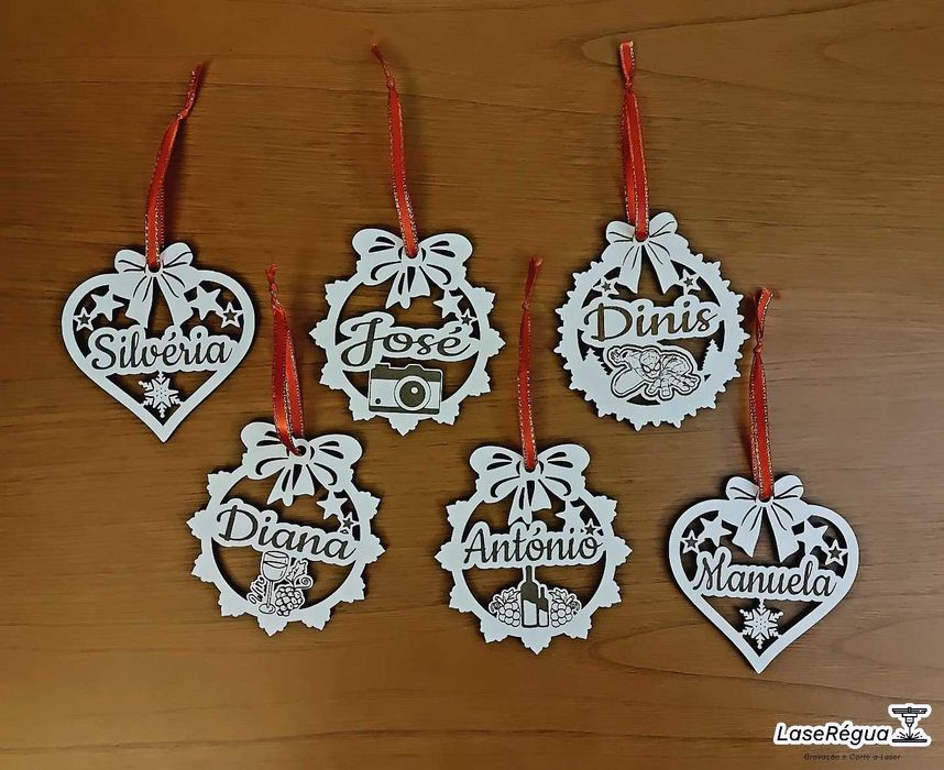 +20 ficheiros DXF bolas para árvore de Natal - Laser CNC -Vários nomes