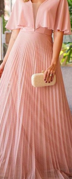 Vestido de Cerimonia Rosa