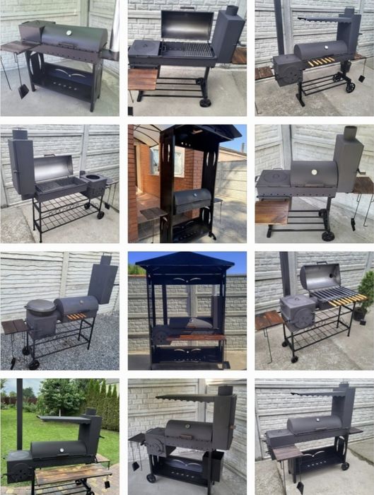 •4мм! НЕ ПОВЕДЕ! Гарантія! Стационарный Мангал Барбекю с Крышей /Гриль