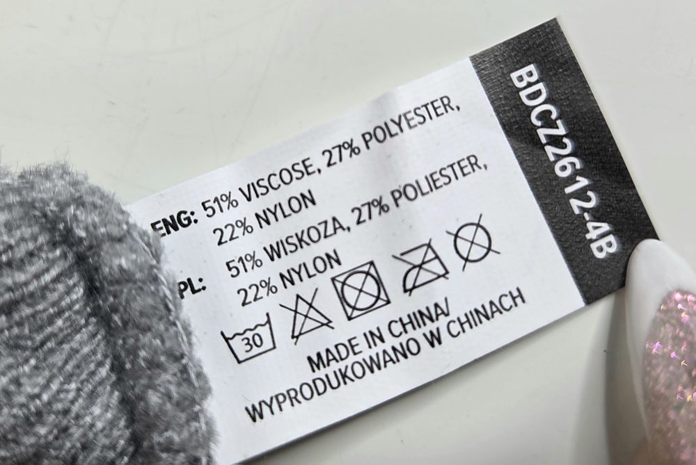 Szara Czapka Puccini Zimowa Beanie